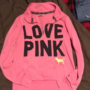 Vs pink sweat shirt